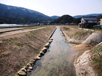 善光橋上流（柿ヶ成川合流点）