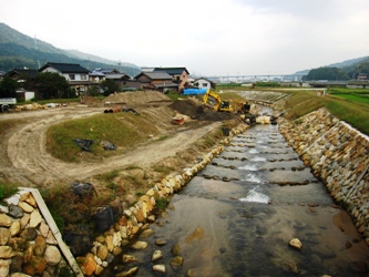 善光橋下流之親水広場予定地