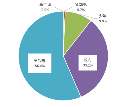 【グラフ】年齢区分別