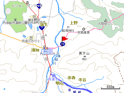 美女山（びじょやま）の里ふれあい市の地図