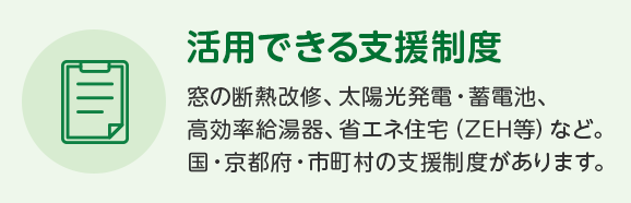 活用できる支援制度